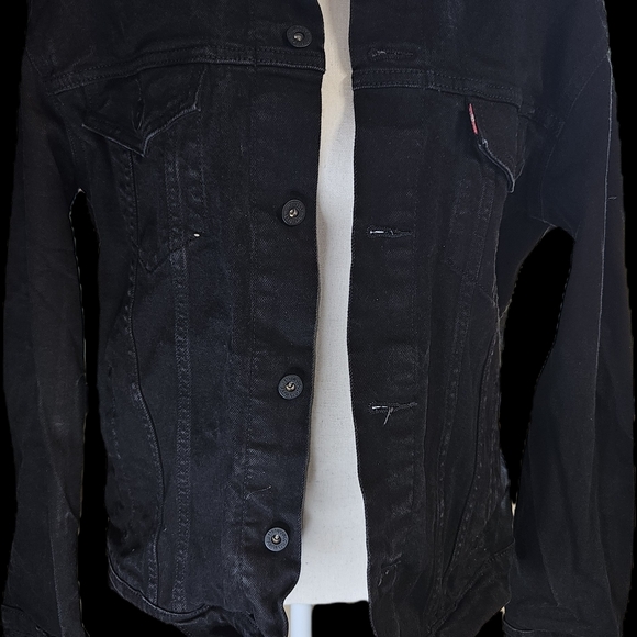 Levi's Classic Black Jean Jacket - Picture 1 of 3